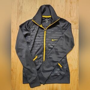 Nike Pro Dri-FIT Gray Yellow Jacket XS
